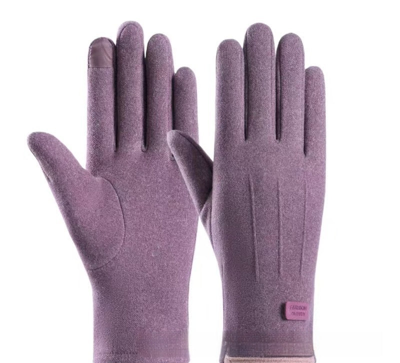 Cozy Velvet Gloves For Women