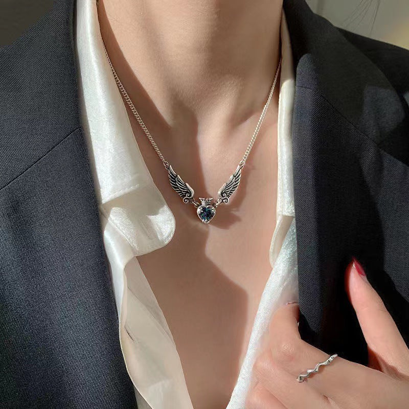 Vintage Gothic Heart Necklace