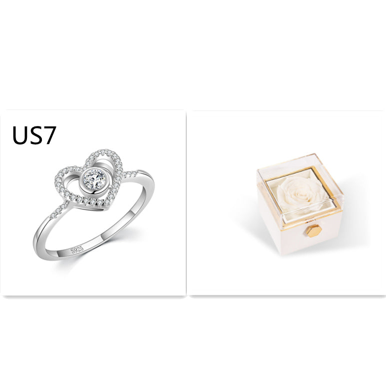 Rotating Rose Jewelry Box