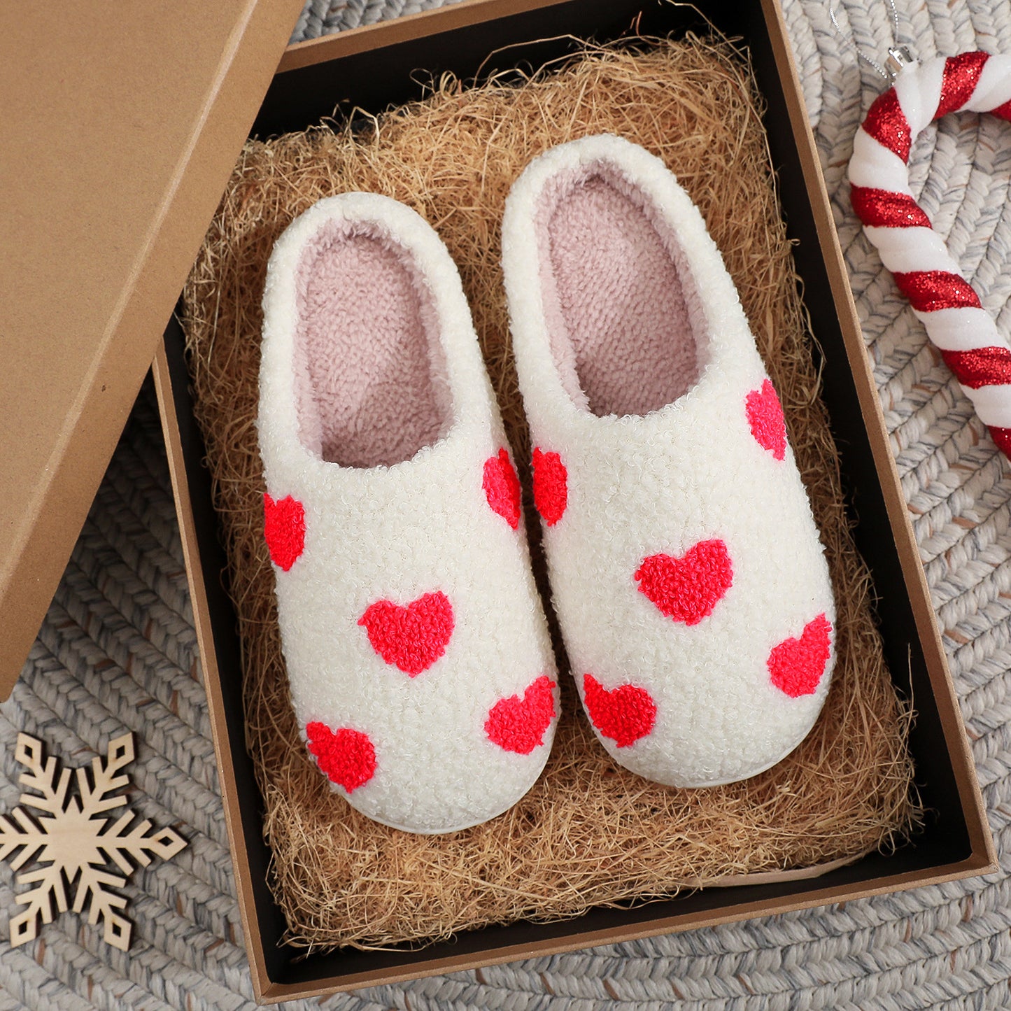 Warm Indoor Love Slippers-New