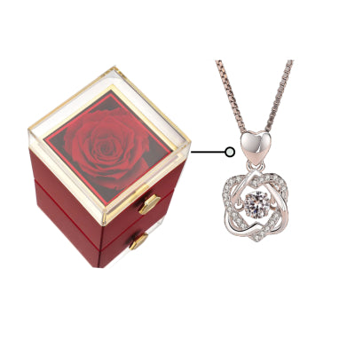 Rotating Rose Jewelry Box