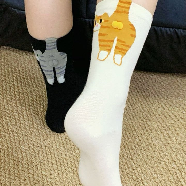Novelty Cute Cat Sport Socks